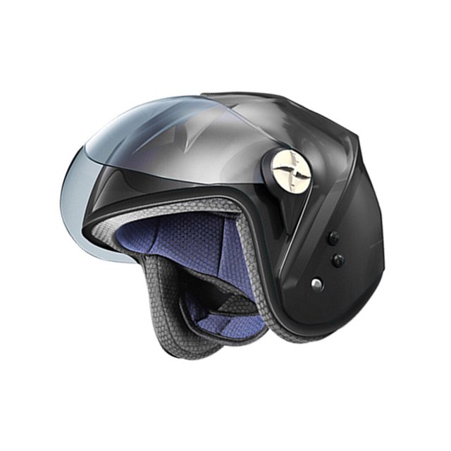 Naiovety Nuevo Moto bluetooth Inalámbrico Cancelación de ruido Casco Auriculares Manos libres BT V4.2 Intercom Manos libres con micrófono Ciclismo negro