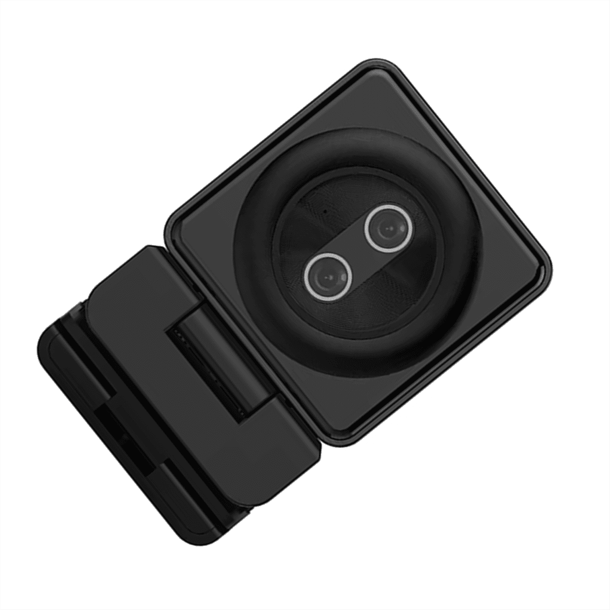 12MP 4K Webcam 30fps Dual Lens USB Web Cam with Microphone Auto Focus Living Stream Camera 20X Zoom for Live Broadcast,1 * Binocular Camera 1 * Remote Control,Black