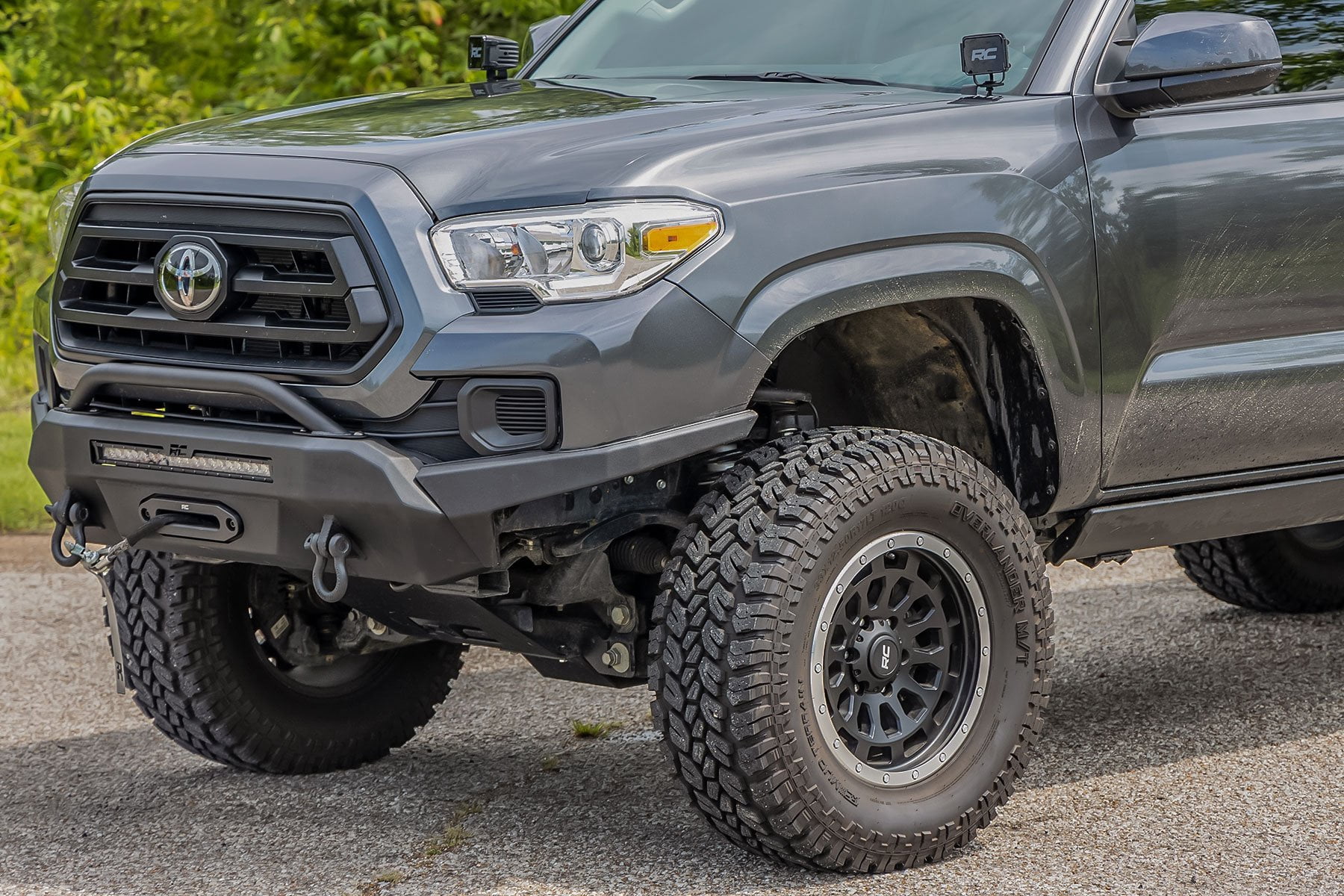 Rough Country LED High Clearance Front Bumper w/9500s for 16-23 Tacoma - 10723 Fits select: 2016-2017,2022-2023 TOYOTA TACOMA