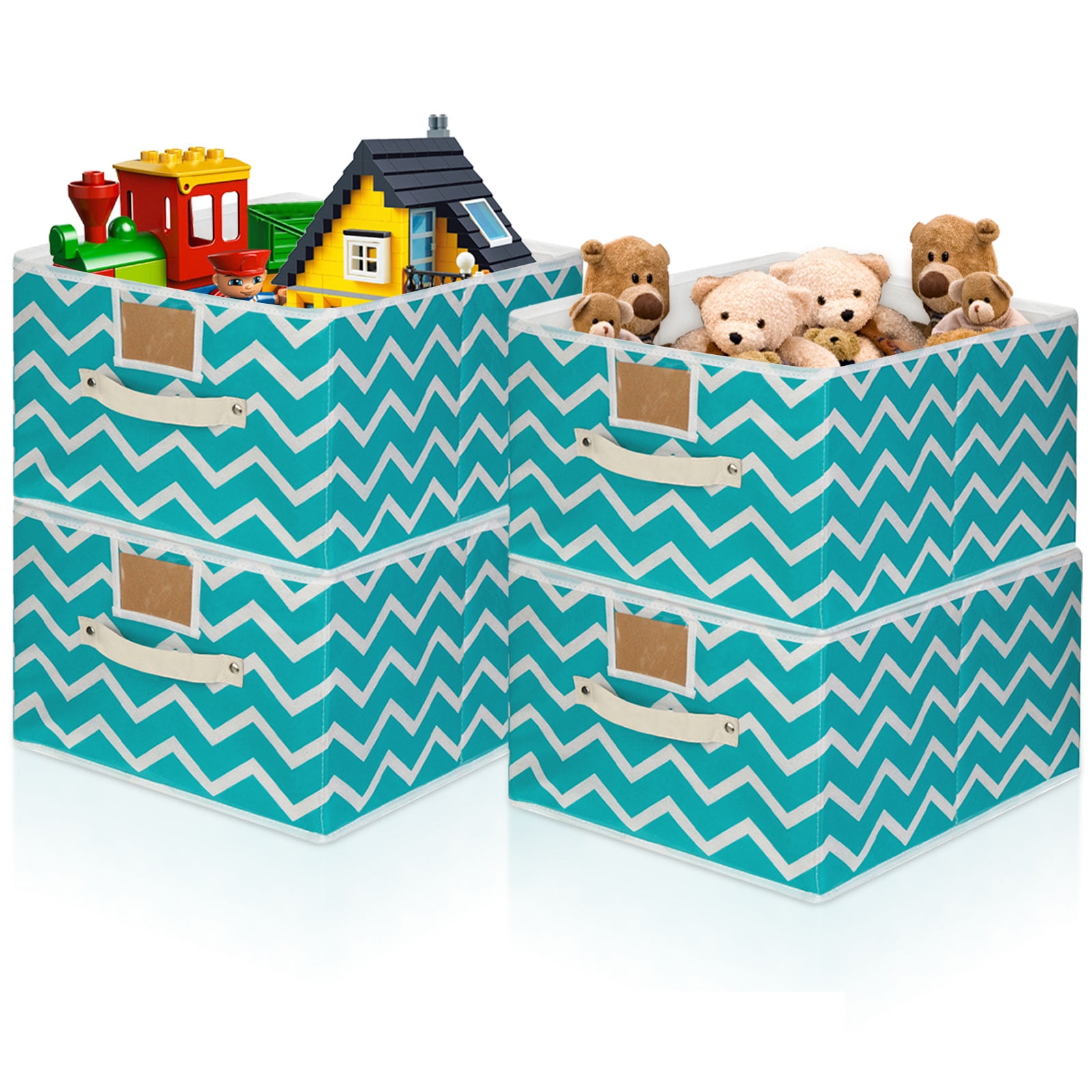 Toy Box Storage, 4PCS Toy Chest Organizer Storage for Kids with Handle