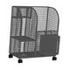 thumbnail image 2 of Organizador de equipos de fitness con ruedas giratorias, soportes para pesas y alfombrilla multifuncional. Negro, 2 of 7