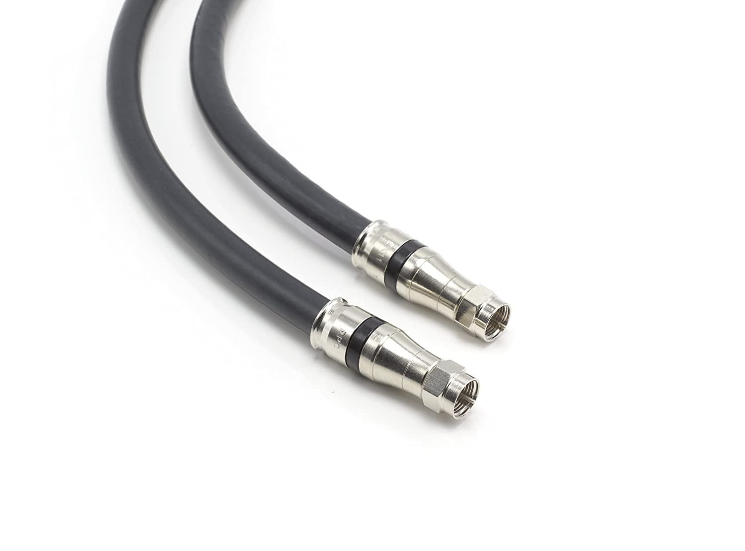 Dual S-Clip Coaxial RG11 Series 11 Secures Messenger on Self