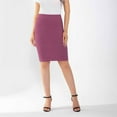 thumbnail image 3 of Gfyviroh Bodycon Skirts for Women High Waist Knee Length Skirts Casual Solid Color Slim Office Work Skirts, 3 of 7