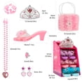 thumbnail image 4 of Zapatos de vestir de princesa, set de juego de simulación Jaolex con joyas, 4 of 7