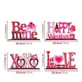 thumbnail image 2 of Romantic Valentine's Day Wooden Tabletop Decor Sign Be Mine Love Message with Heart Envelope Design, 2 of 4
