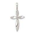 thumbnail image 3 of 925 Sterling Silver Twisted Cross Shaped Pendant, 3 of 5