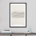 thumbnail image 2 of PixonSign Framed Canvas Print Wall Art Piero Manzoni Achrome Paint Strokes Abstract Shapes Illustrations Fine Art Decorative Minimalist Relax/Calm for Living Room, Bedroom, Office - 24"x36" Black, 2 of 5