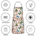 thumbnail image 6 of Fuzoiu Watercolor Floral With Butterflies Print Kitchen Cooking Aprons,Kitchen Cooking BBQ Aprons,Chef Apron with 2 Pockets for Men Women,Art Aprons for Painting Pottery Ceramics, 6 of 7