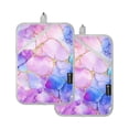thumbnail image 7 of Yayeee Pot Holders Kitchen Heat Resistant with Pockets 7"x9.8" Cotton Oven Cooking Hot Pads, Pastel Pink Marble Pattern, 7 of 7
