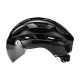 thumbnail image 1 of Casco de bicicleta con visera desmontable kusrkot acolchado suave ventilación y protección para la cabeza Negro, 1 of 8