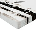 thumbnail image 2 of Ambesonne Asian Themed Fitted Sheet, Folk Chinese Pattern, Twin Size, Black and Cream, 2 of 3