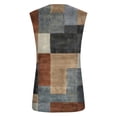 thumbnail image 3 of EOYWHK Tank Tops for Men Color Blocked Muscle Shirts Sleeveless Checkered Print Crewneck Pullover Blouse, 3 of 4