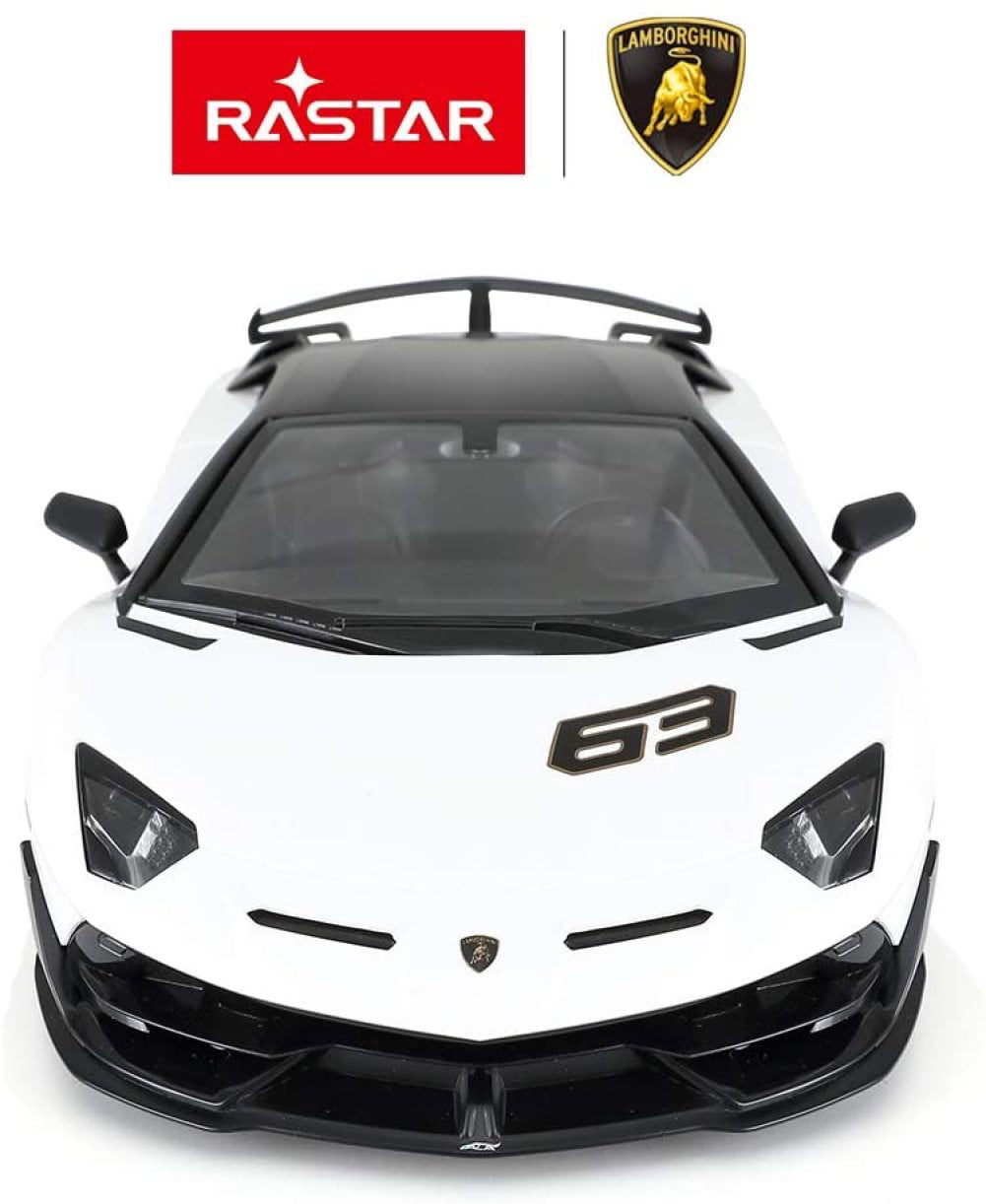 Details about   Rastar Radio Controlled 1/14 Scale Lamborghini Aventador SVJ Racer For Kids Fun. 