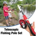 thumbnail image 4 of Kids Fishing Pole Set Full Kits With Telescopic Fishing Rod And Spinning Reel Baits Hooks Set, 4 of 5