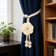 thumbnail image 4 of Abrazaderas De Cortina De Poliéster Alzapaños ajustables para cortinas, paquete de 1, color beige, transparente, con cordón de perlas, accesorios de decoración modernos y concisos. JASKFLY, 4 of 8