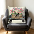 thumbnail image 6 of Throw Pillow Cover 18x18 Inch Spring Summer Floral Print Soft Breathable Fade-Resistant Decorative Pillowcase for Couch Sofa Bedroom by MPOISVA, 6 of 6