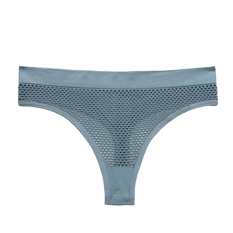 Aayomet Women's Plus Size Panties Thong Low Rise Cotton Underwear