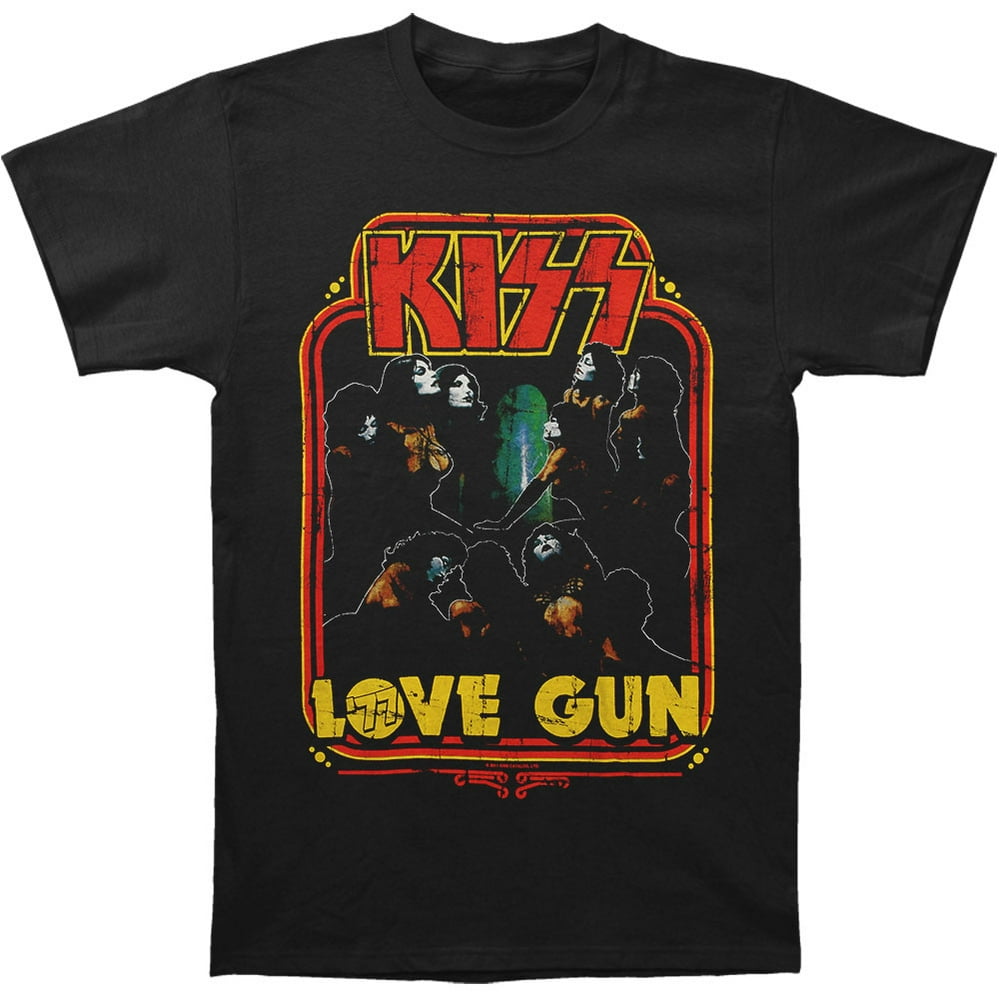 KISS KISS Men's '77 Love Gunner Tshirt Black