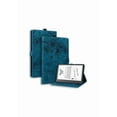 thumbnail image 1 of 2022 Kindle Scribe 10.2-inch Tablet Cover - Blue Premium Leather Case with Embossed Pattern and Card Slot Holder Stand Function, 1 of 5