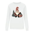 thumbnail image 4 of asdoklhq Christmas Sweatshirt for Women Round Neck Hoodless Christmas Printed Casual Loose Sweatshirt White M, 4 of 6