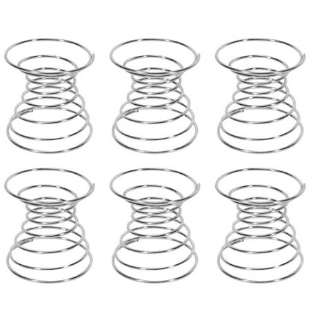 6 Pieces Air Plant Stand Airplant Container Tillandsia Holder Stainless Steel Display Racks Pineapple Base