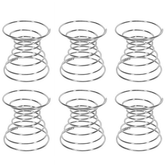 6 Pieces Air Plant Stand Airplant Container Tillandsia Holder Stainless Steel Display Racks Pineapple Base