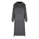 thumbnail image 5 of Vestido largo informal holgado con capucha y bolsillos para mujer - Vestido sudadera de felpa, capucha con cordón, abertura lateral, adecuado para otoño/invierno, tallas S-XXXXXL, 5 of 5