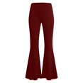 thumbnail image 6 of Women High Waisted Yoga Pants Flare Wide Leg Tummy Control Workout Yoga Trousers Athletic Running Gym Bootcut Slacks, 6 of 6
