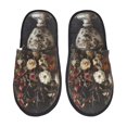 thumbnail image 1 of Balery Vintage Floral Vase A Pantuflas de Casa de Felpa Silenciosas con Diseño Estampado, Zapatillas Cómodas Antideslizantes de Algodón para Interior-Medium, 1 of 8