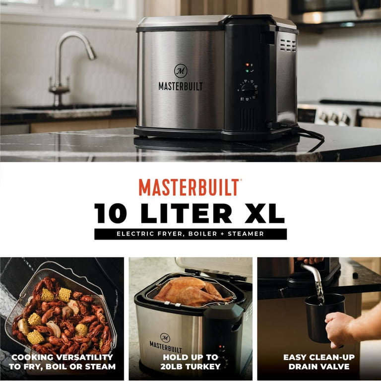 Masterbuilt Butterball XL 10 Liter 3-in-1 Electric Fryer, Boiler  display picture 1