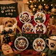 thumbnail image 5 of Christmas Clearance! 6Pcs Wooden Christmas Ornaments DIY Pearl Art Kits for Adults, Hanging Diamond Art Christmas Ornaments Set with Pearls, Special-Shaped Gems & Jute Twine, Christmas Craft(#6), 5 of 9