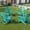 Baby Blue, variant on Folding Adirondack Chair, HDPE Patio Adirondack Chair with 2 Cup Holders, All-Weather Outdoor Chairs, Fire Pit Chairs for Patio, Garden, Poolside, Black