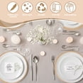 thumbnail image 3 of Uxcell 4 Pcs Manteles Individuales Redondos Tejidos, Mantel Lavable de 11.8 Pulgadas Resistente al Calor, Decorativo para Mesa de Comedor, Encimera, Beige, 3 of 7