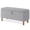 Gray, variant on 39.5" Boucle Storage Ottoman Bench with Wood Legs for Living Room Bedroom Foot Rest End of Bed, White