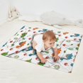 thumbnail image 2 of Colorful Dinosaurs Mushrooms Pattern Blanket,Comfortable Soft Lamb Wool Throw Blanket,All Season,Warm Lightweight Blankets for Sofa Bed Couch Living Room Chair,30"x40", 2 of 4