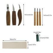Tcwhniev 10Pcs Wood Chisel Set Wood Carving Chisel Set Wood Carving Hand Chisel Knife Kit,Wood Carving Tools,Wood Carving Knifes Carpenter Beginners Tools DIY Chip Hand Tools