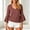 Wine, variant on Women's 3/4 Ruffle Bell Sleeve Tops Cutout Bow Tie Back Chiffon Blouses Ladies Dressy Casual Cocktail Work Shirts White