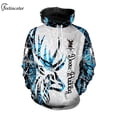 thumbnail image 2 of Sudaderas con capucha para hombre, suéter con capucha para pareja, chándal con gráfico de animales, ropa de calle para exteriores, otoño, 2 of 4
