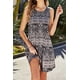 thumbnail image 2 of Vestido de verano para mujer, sin mangas, con estampado floral, ligero, informal, estilo bohemio, con bolsillos, talla L, 2 of 5