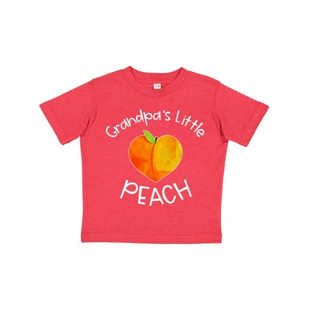 

Inktastic Grandpa s Little Peach Cute Peach Heart Gift Toddler Boy or Toddler Girl T-Shirt