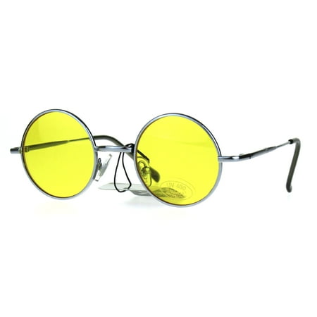 Child Size Hippie Groove Round Circle Light Color Lens Sunglasses