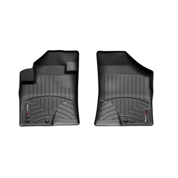 WeatherTech Custom Fit FloorLiners compatible with 2007-2012 Hyundai Veracruz - 1st Row (Driver & Passenger), Black