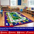 thumbnail image 4 of KidCarpet.com Around Town Road Rug with Alphabet & Numbers 6 x 8'6'' Rectangle Alphabet Nursery Rug for Kids | Educational Learning Carpet Area Rug for Boy Girl Toddler Bedroom Playroom, 4 of 4