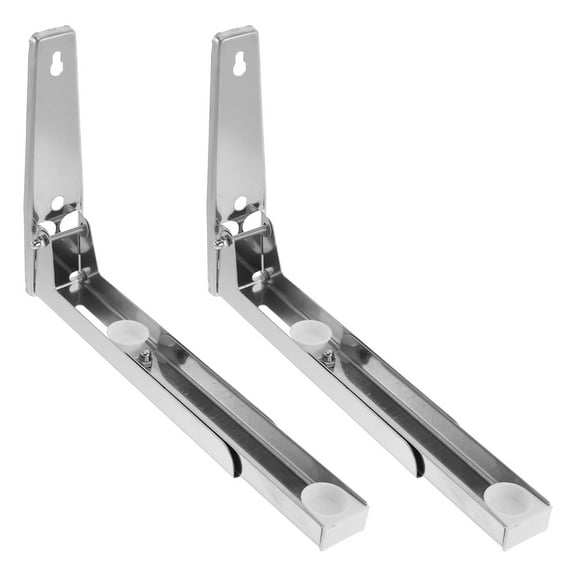 OFFIGAM Wall Mounted Microwave Bracket Stainless Steel Adjustable Space Saving Design for Kitchen
