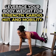 WQQQW Suspension Trainer System, Resistance Training Kit for Cross-Training, Weight Training, HIIT & Cardio