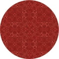 thumbnail image 1 of Ahgly Company Indoor Round Patterned Red Area Rugs, 3' Round, 1 of 6