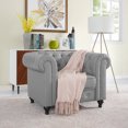 thumbnail image 2 of Naomi Home 3 Piece Modern Chesterfield Living Room Furniture Set, Gray, 2 of 12