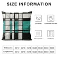 thumbnail image 5 of YINGXI Throw Pillow Covers Teal Mid Grid and Starbursts Orange Century Modern Mobile Pattern Decorative Pillow Cases Home Decor Square Pillowcases 20x20in, 5 of 5