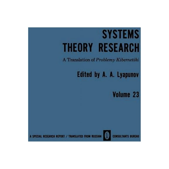 Systems Theory Research: Problemy Kibernetiki, (Paperback)
