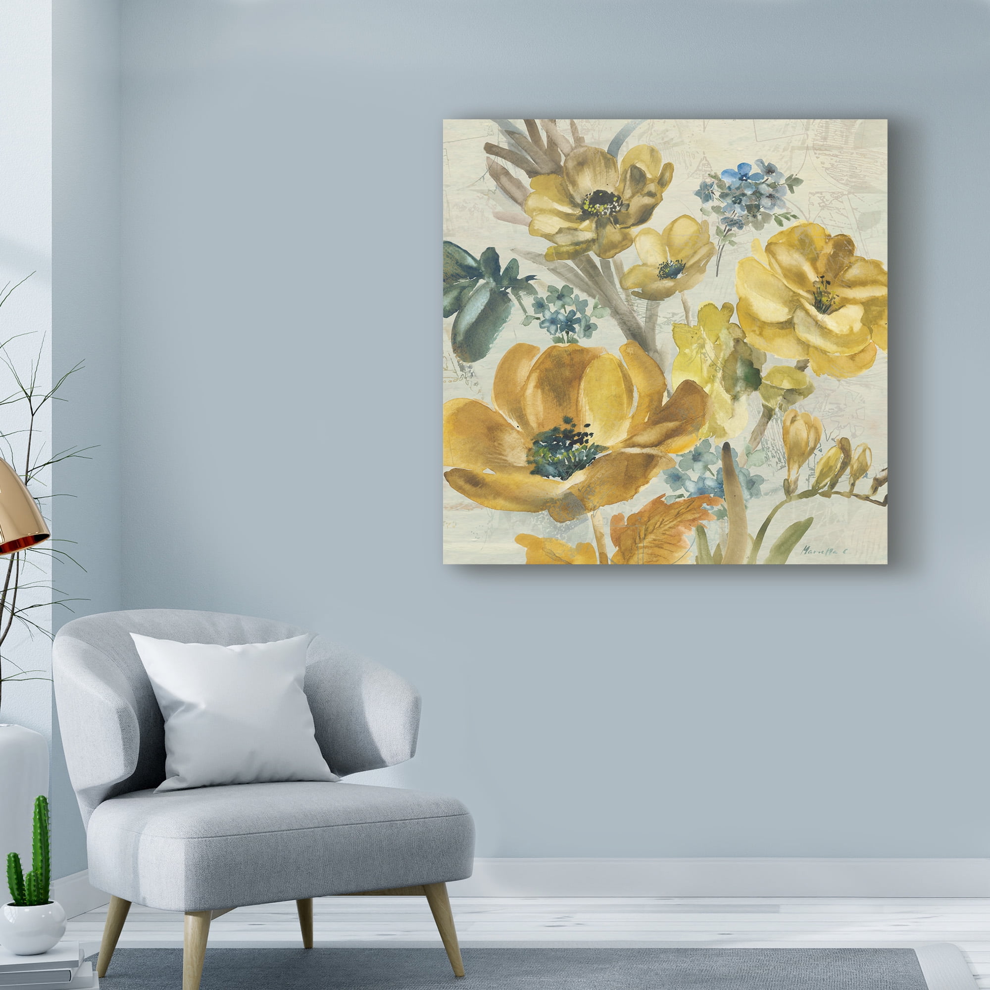 Trademark Fine Art 'Wildflowers Bouquet 2' Canvas Art by Marietta Cohen Art And Design